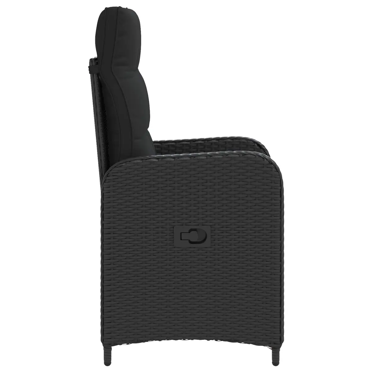 Black Garden Recliner Chair