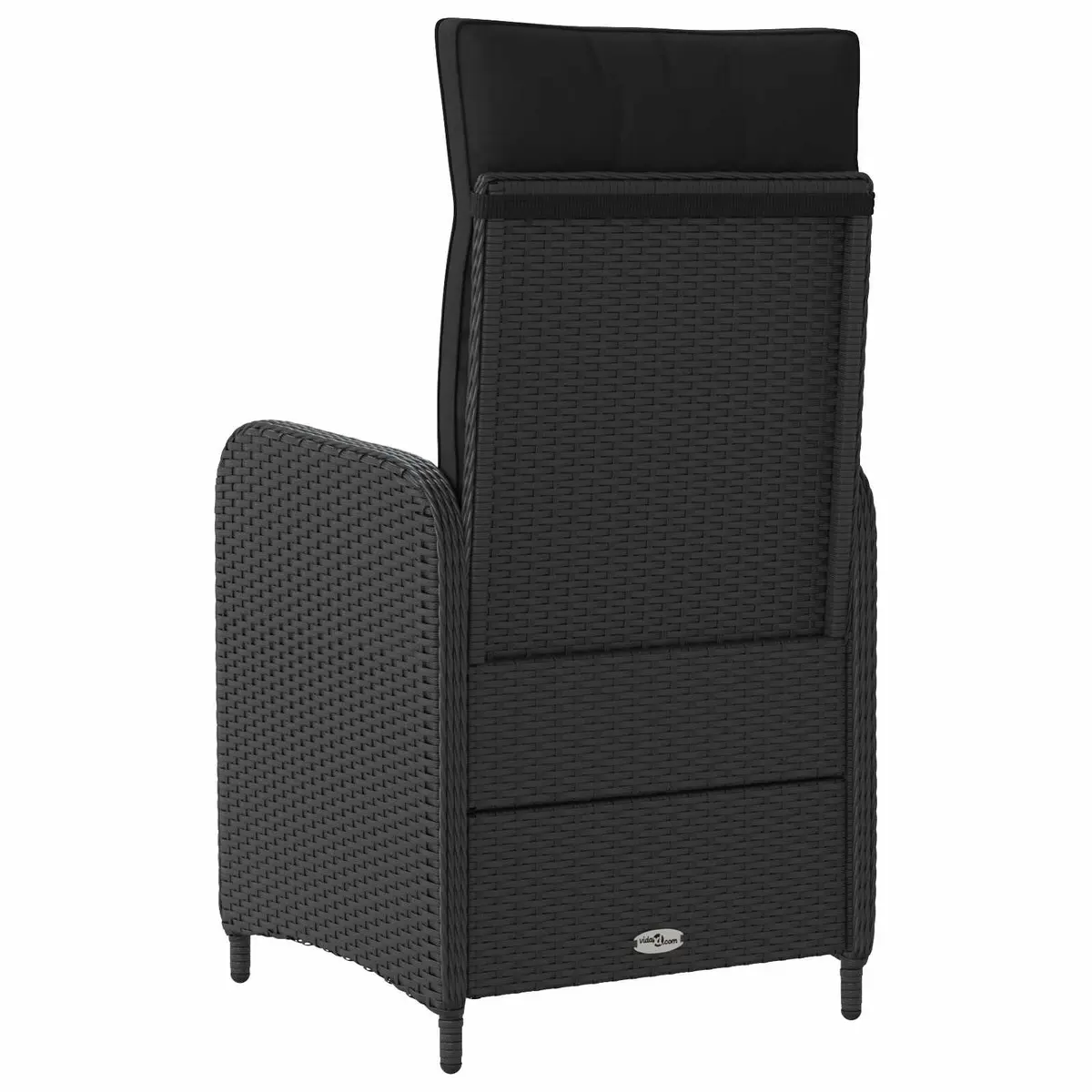 Black Garden Recliner Chair
