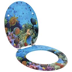Soft-Close Toilet Seat in Blue - Reliable and Modern