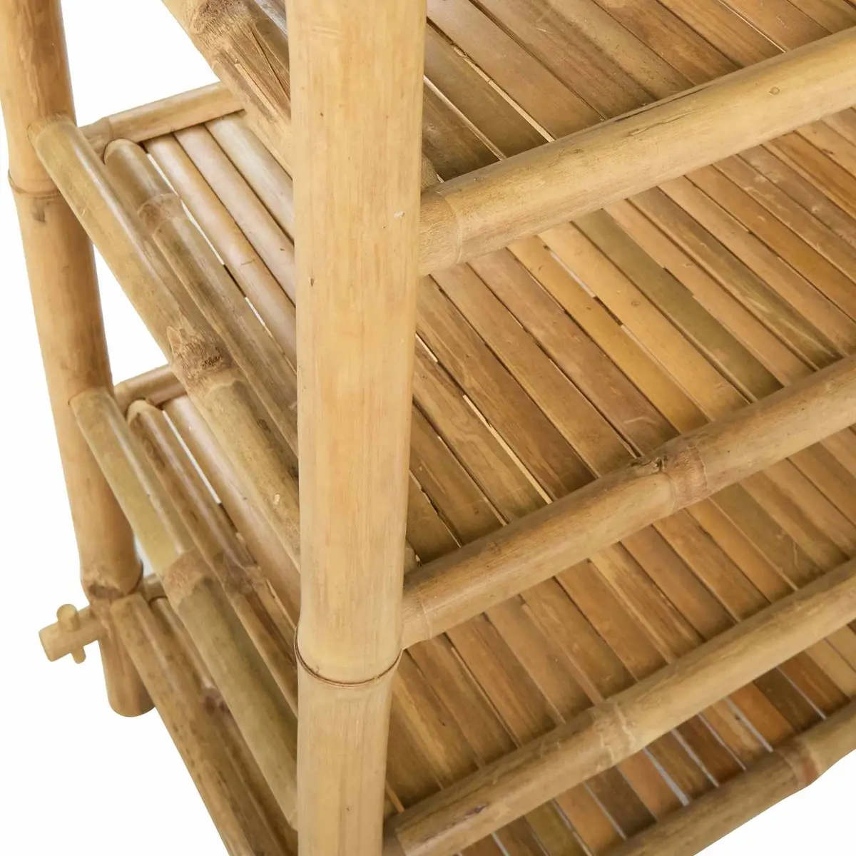 4-Tier Bamboo Shoe Rack for Shoes