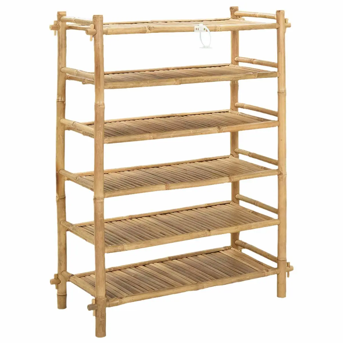 6-Tier Bamboo Shoe Rack for Easy Storage