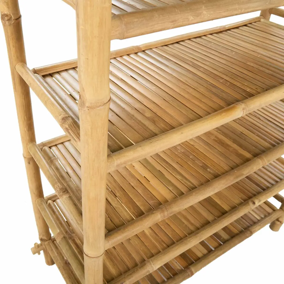 6-Tier Bamboo Shoe Rack for Easy Storage