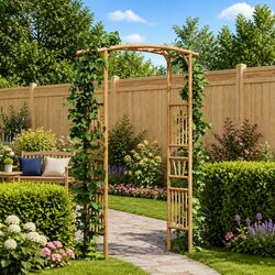 Your Friendly Bamboo Garden Arch 110 x 40 x 205 cm Awaits