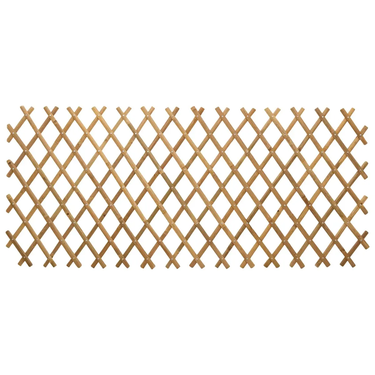 Expandable Bamboo Trellis Fence Panel 100 x 105 cm Garden Plant Support Beige