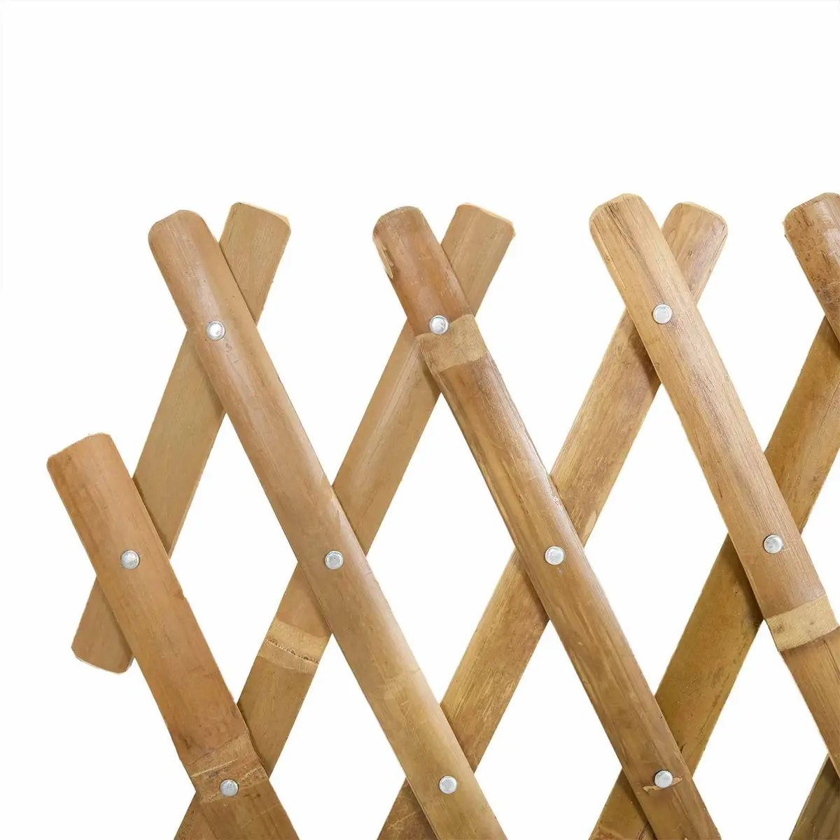 Expandable Bamboo Trellis Fence Panel 100 x 105 cm Garden Plant Support Beige