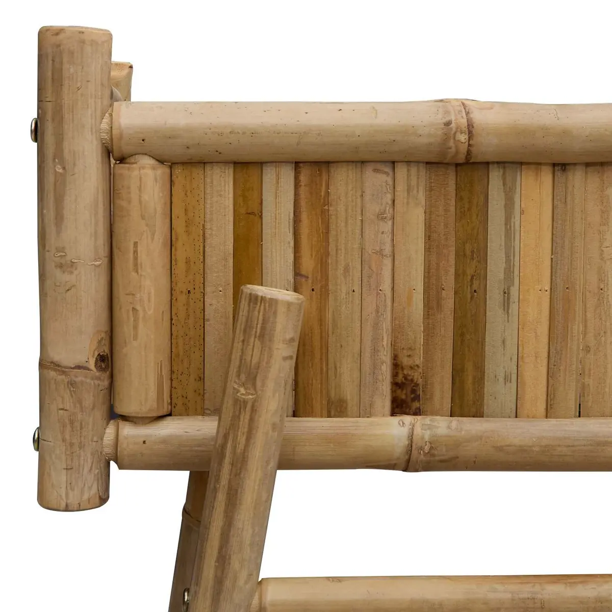Garden Planter Brown Bamboo Outdoor with Holder 50x38x74cm Natural