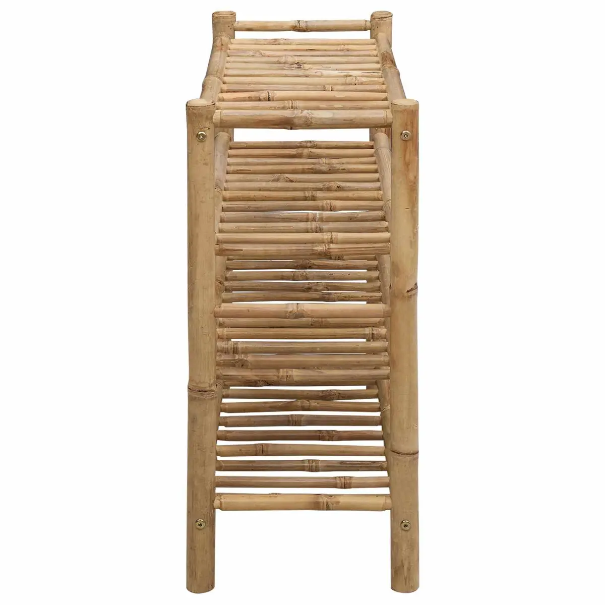 Shoe Rack Brown 68 x 28 x 63 cm Bamboo Shelf Storage