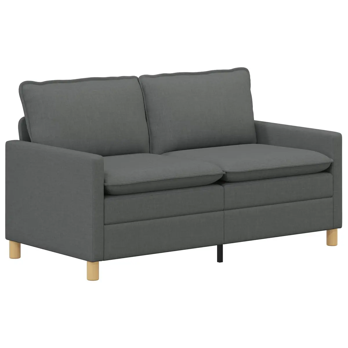 Sofa Dark Grey 156x81x87.5cm Modern Lounge Couch Fabric Upholstery Living Room