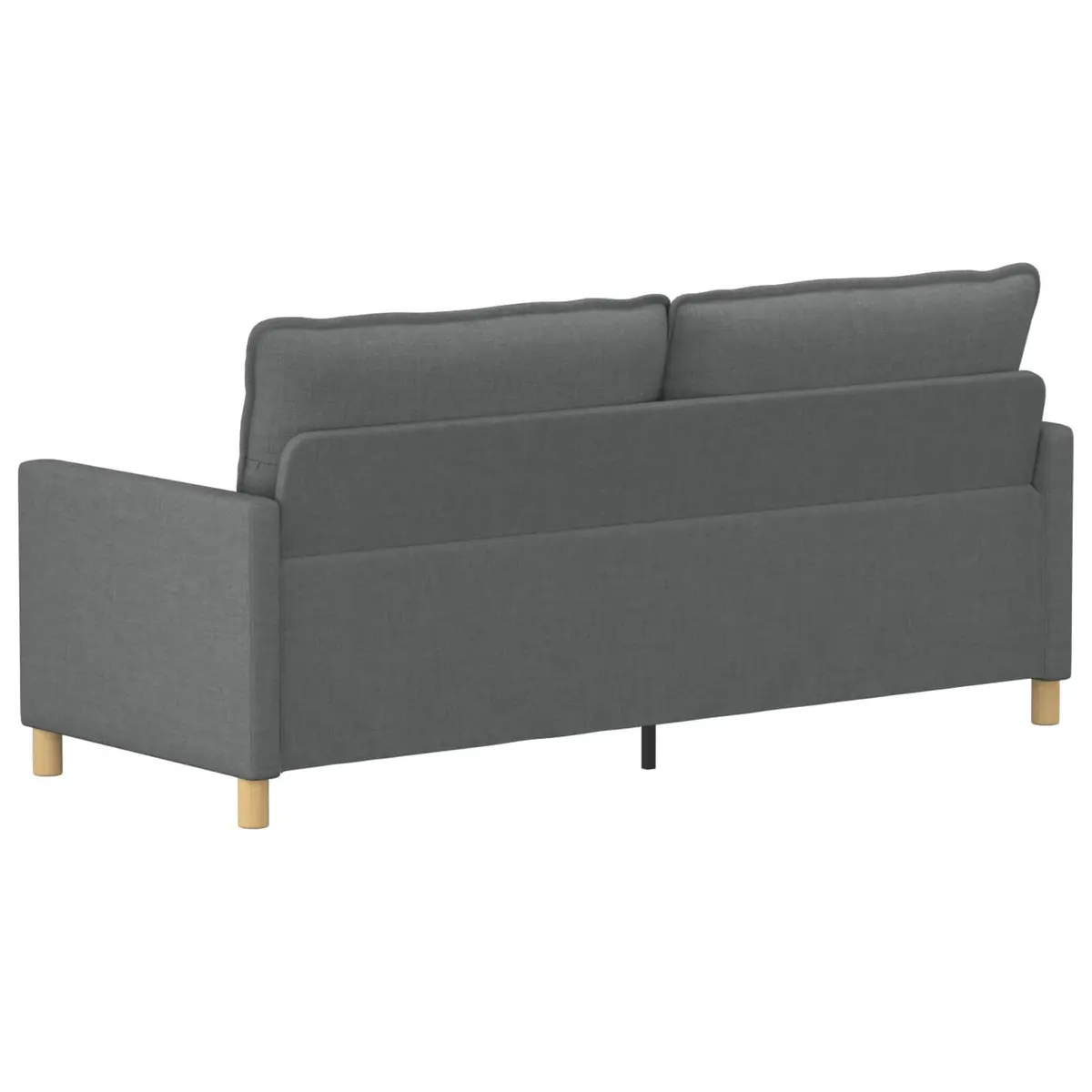 Dark Grey Fabric Sofa Modern Living Room Lounge Couch with Metal Frame