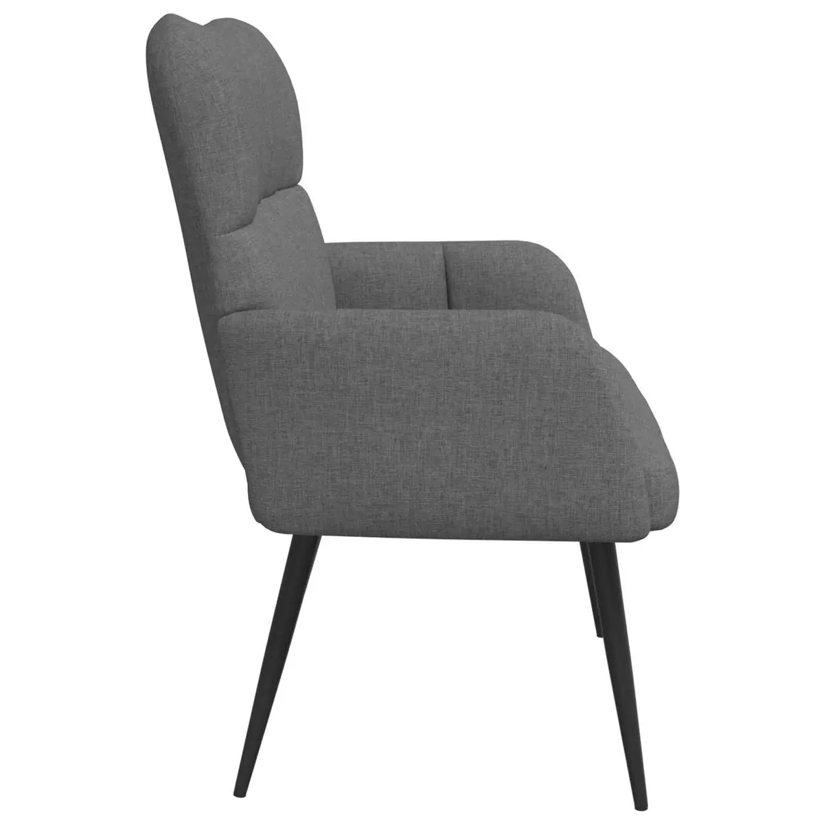 2-Seater Sofa Dark Grey Compact Loveseat Living Room Bedroom Furniture