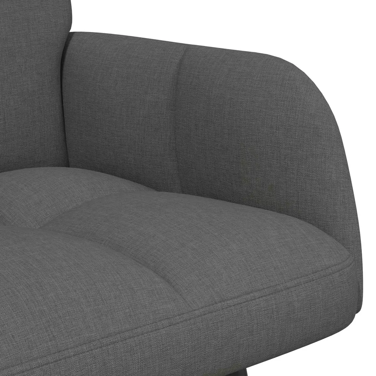 2-Seater Sofa Dark Grey Compact Loveseat Living Room Bedroom Furniture
