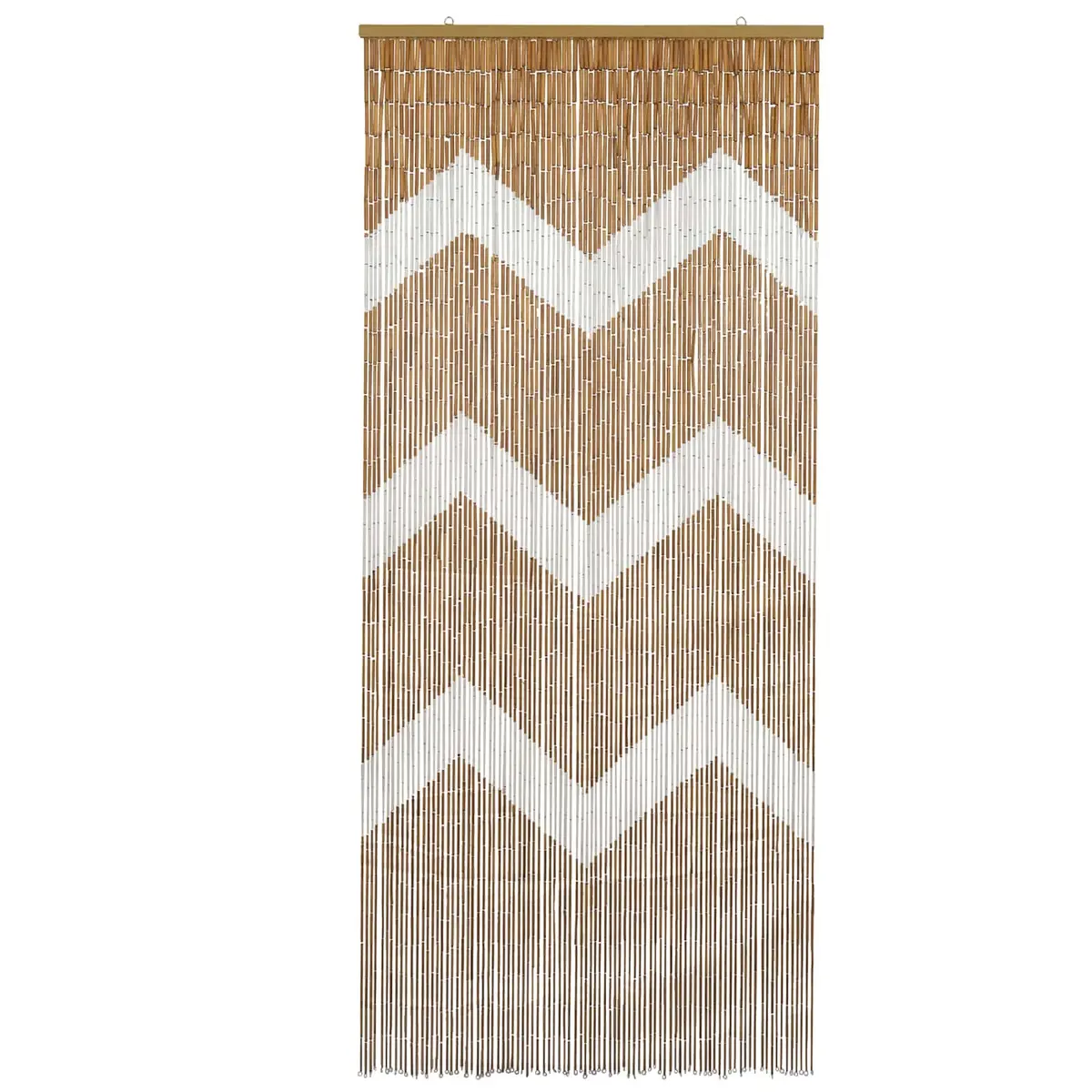 Insect Door Curtain Multicolour 200 x 90 cm Natural Bamboo Airflow and Ventilation