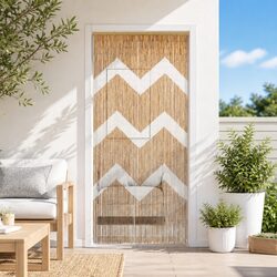Insect Door Curtain Bamboo Multicolour 200 x 100 cm Window Screen Patio Balcony