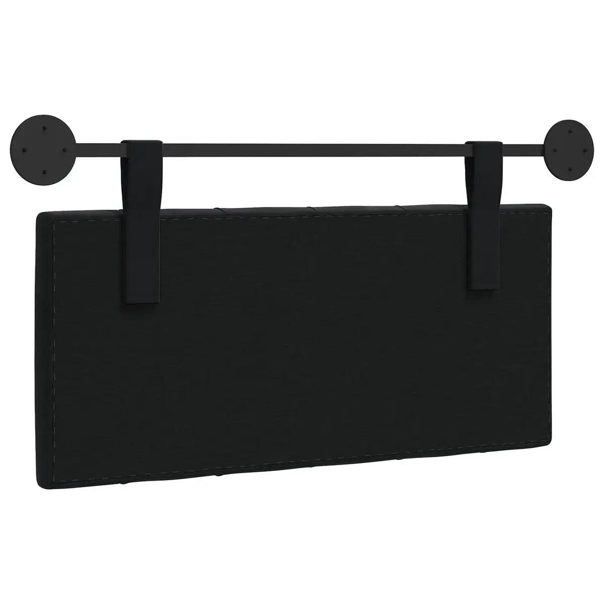 Hanging Headboard with LED Light Button Tufted Velvet Modern Bedroom Wall Mount