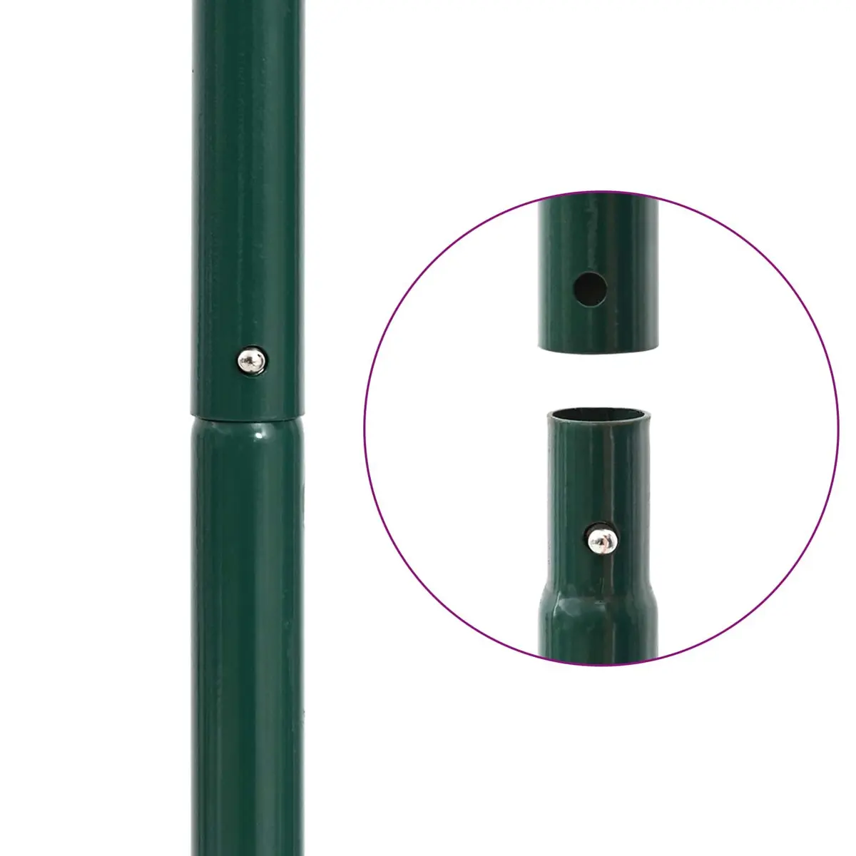 Lawn Roller Green 127.5cm Steel Frame with Aerator Clamps