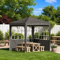 2-Pack Party Tent Sidewalls - 200 x 195 cm, Anthracite