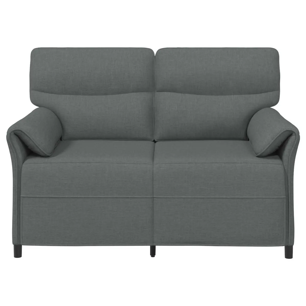 Grey Sofa Modern Contemporary Metal Frame Foam Cushions Foldable Armrests