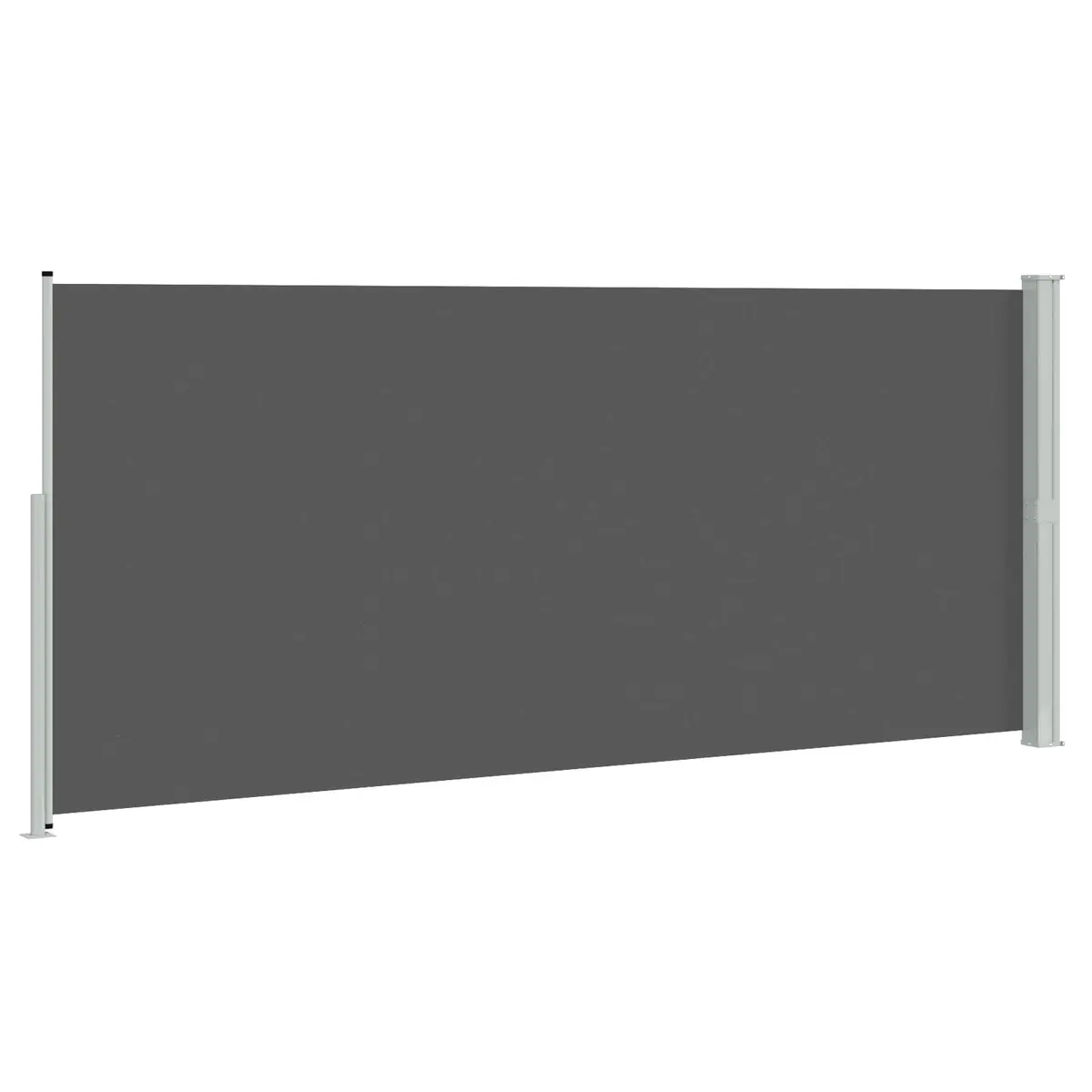Retractable Side Awning Anthracite 200 x 500 cm Outdoor Shade Privacy Screen