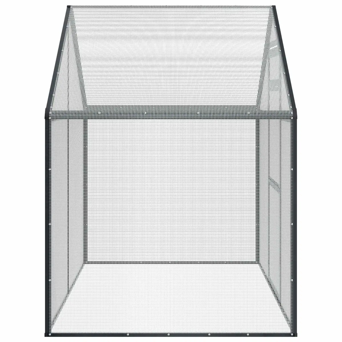 Bird Cage Anthracite Large Weatherproof Welded Wire Mesh Outdoor Garden Aviary