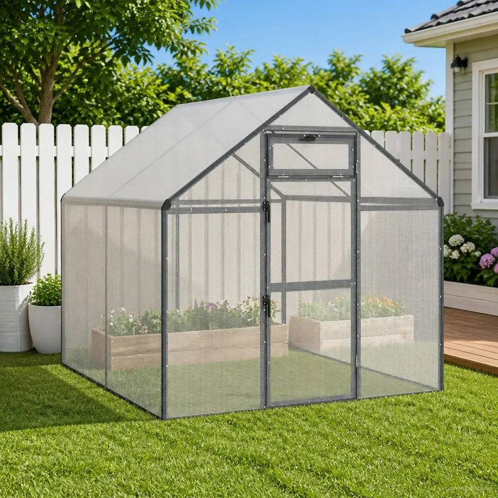 Bird Cage Anthracite Outdoor Garden Aviary Welded Wire Mesh Weatherproof UV Resistant
