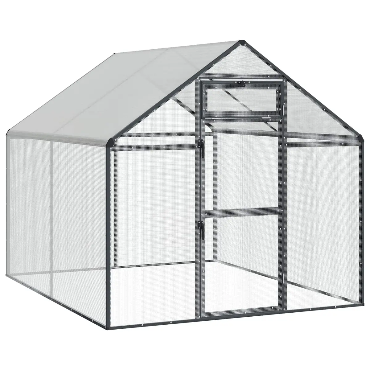 Bird Cage Anthracite Outdoor Garden Aviary Welded Wire Mesh Weatherproof UV Resistant