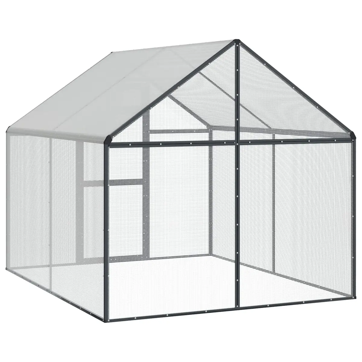 Bird Cage Anthracite Outdoor Garden Aviary Welded Wire Mesh Weatherproof UV Resistant