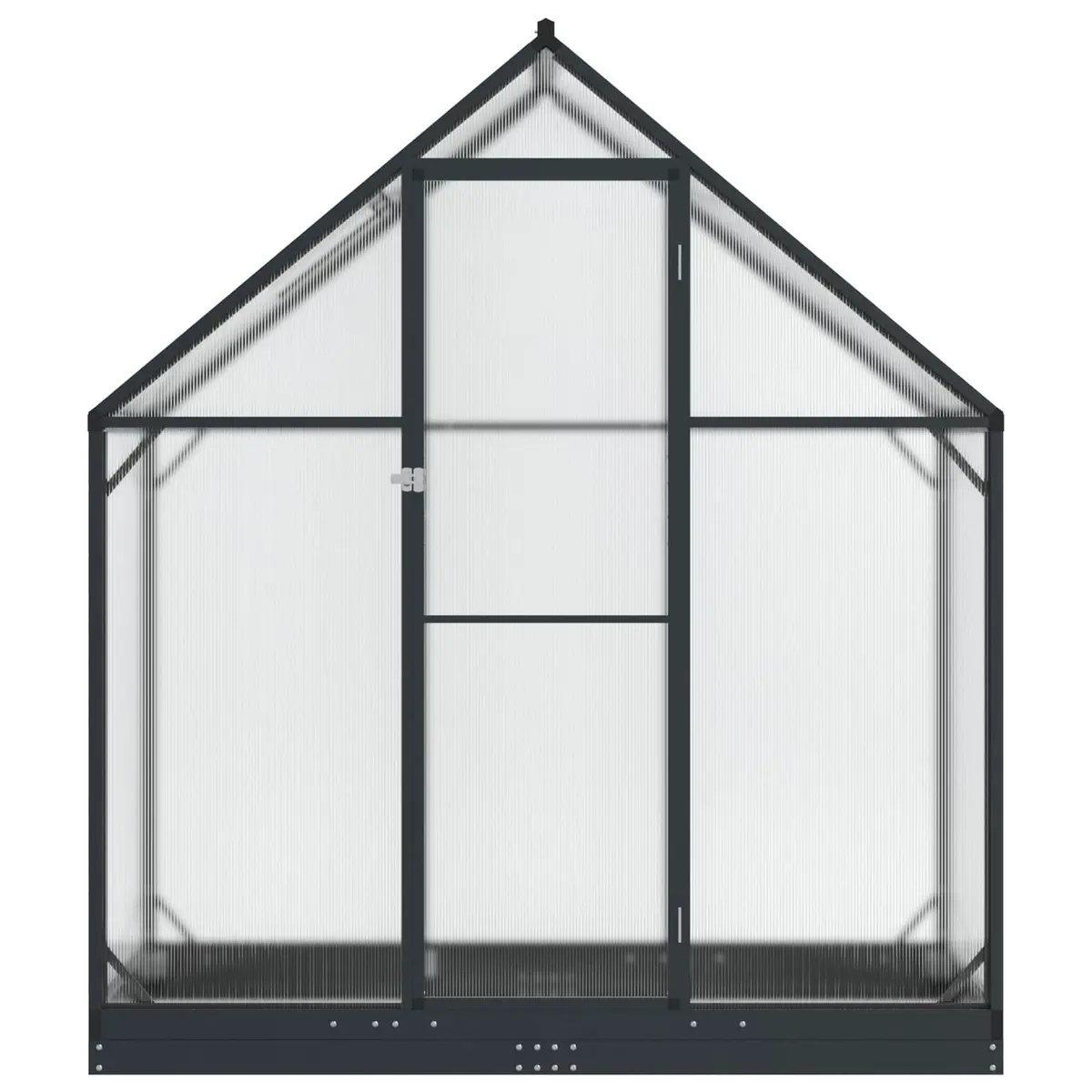 Garden Greenhouse Tunnel Anthracite Adjustable Height Portable Frame