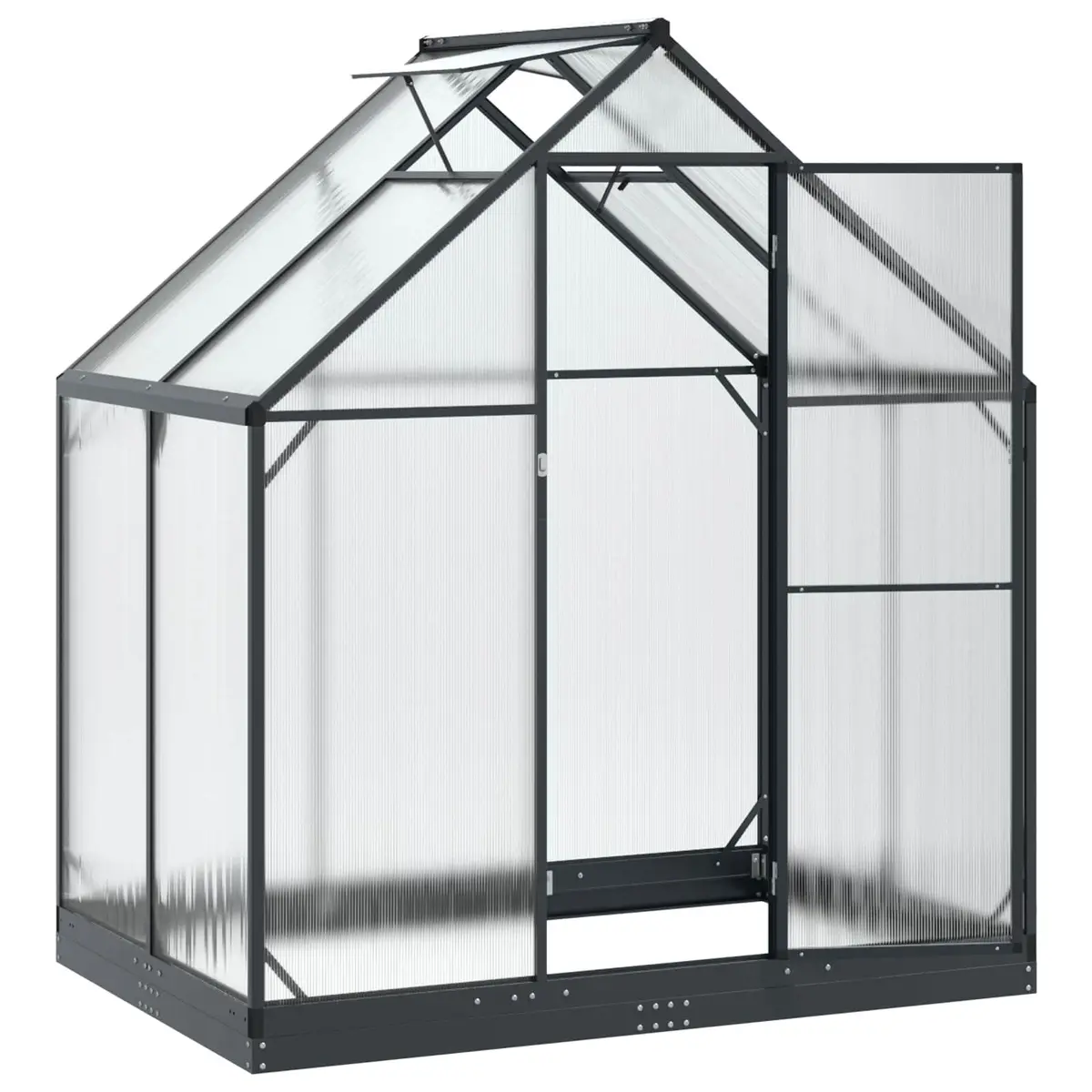 Garden Greenhouse Tunnel Anthracite Adjustable Height Weather Resistant