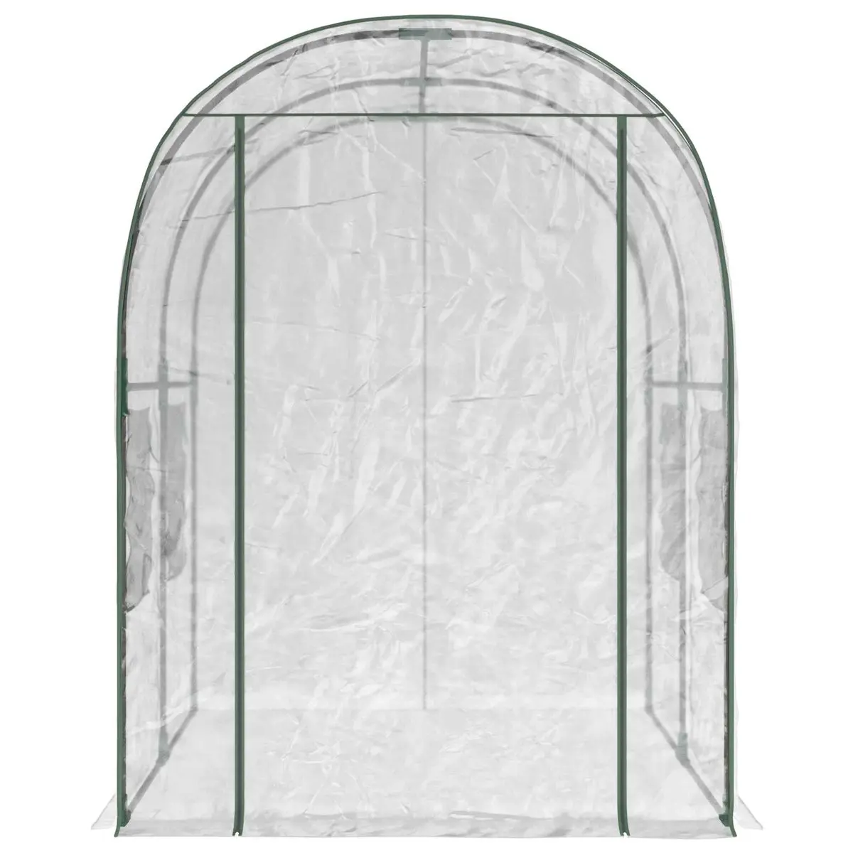 Garden Greenhouse Transparent PVC Frame 160 x 200 x 192.5 cm Portable Outdoor Weather-resistant