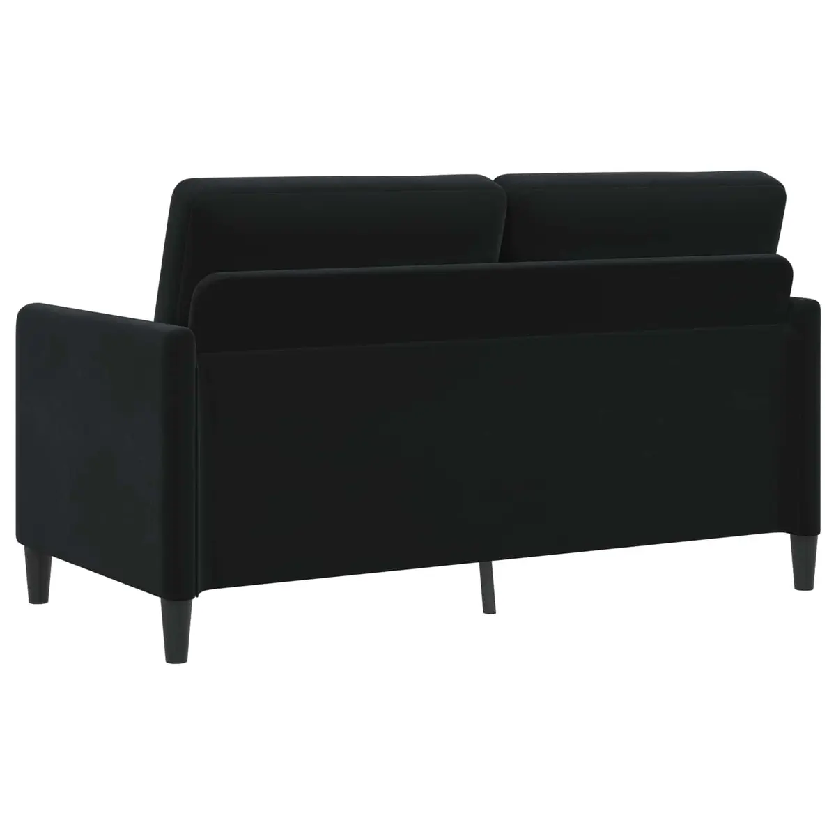 Sofa Black 152x78x87cm Lift-Up Storage Seat Polyester Furniture for Living Room