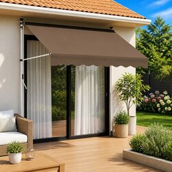 Compact and Efficient 300cm Manual Retractable Awning