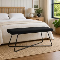 Black Velvet Bench: Simple Yet Stylish