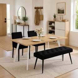 Stylish Velvet Bench with Quality Build
