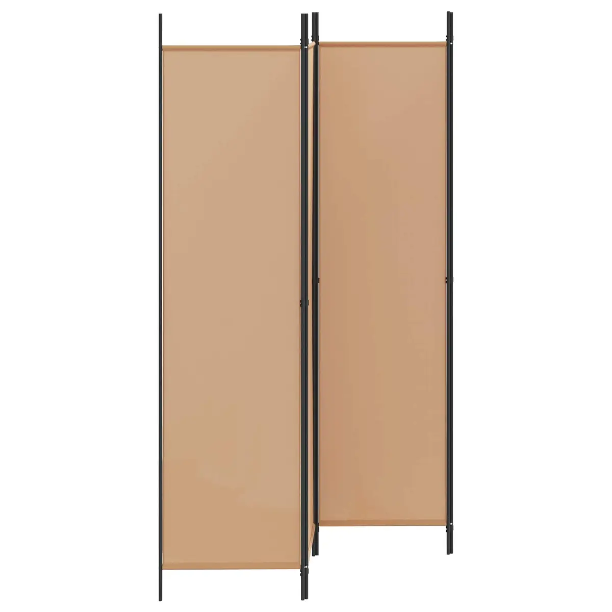 Room Divider Beige 3 Panel Folding Privacy Screen Indoor Home Office Bedroom