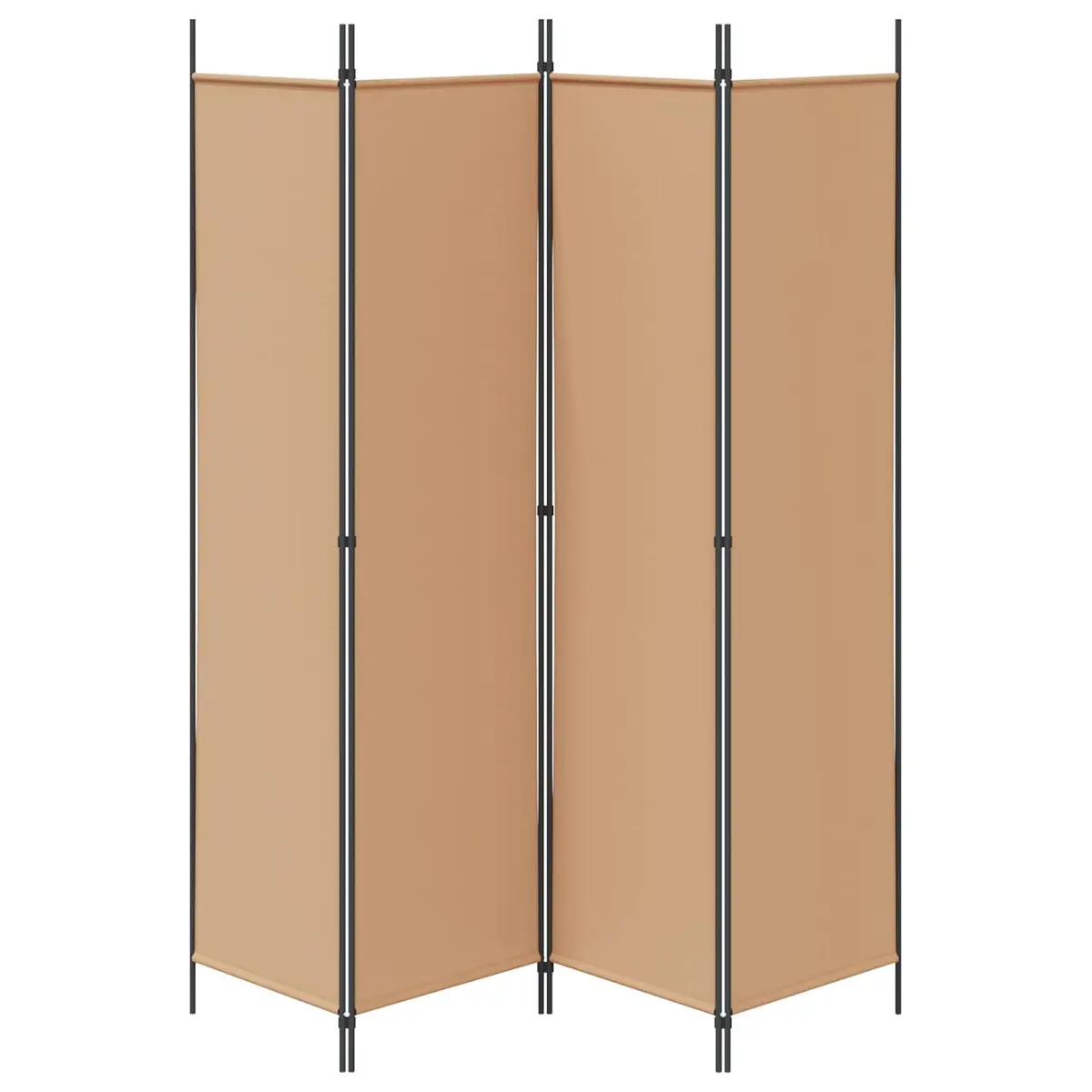 Room Divider Beige 3 Panel Folding Privacy Screen Indoor Home Office Bedroom