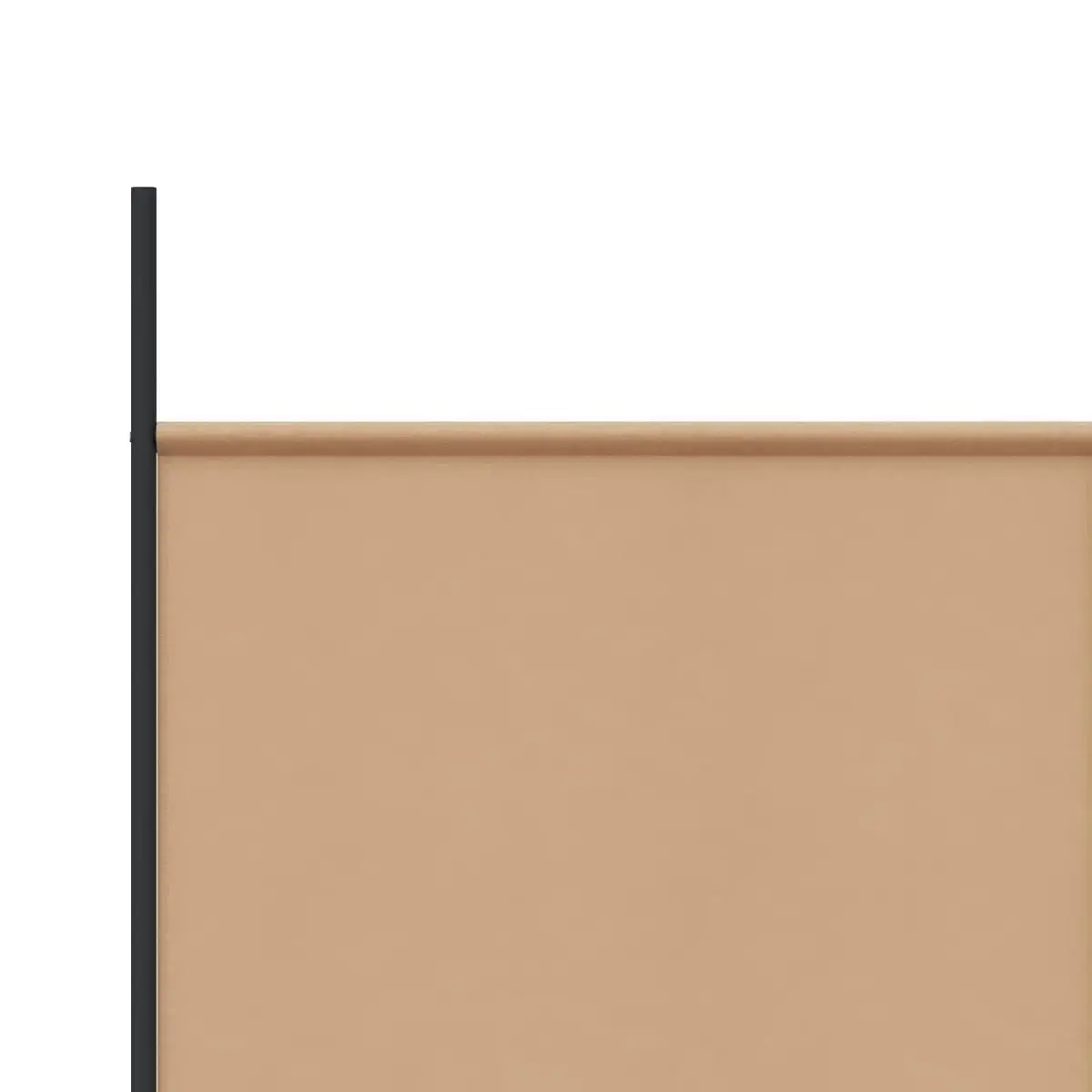 Room Divider Beige 4-Panel Folding Screen 525 x 180 cm Privacy Partition