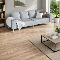 Self-Adhesive PVC Flooring Planks 18 Pieces Grey Indoor Modern Floor Covering