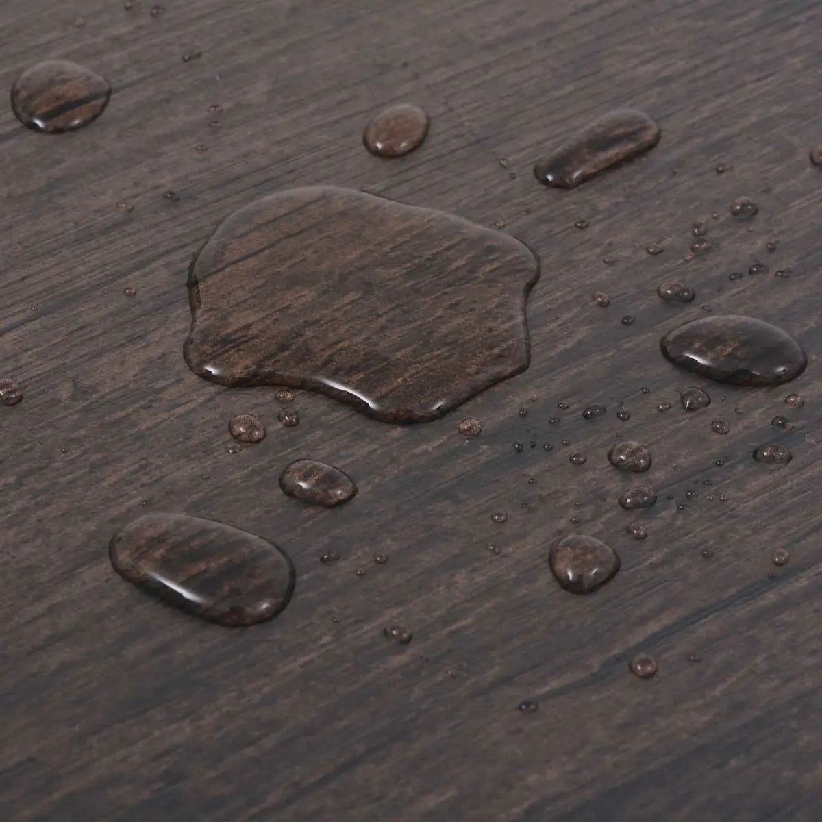 Self-Adhesive PVC Flooring Planks Dark Grey 18 Piece Easy Installation