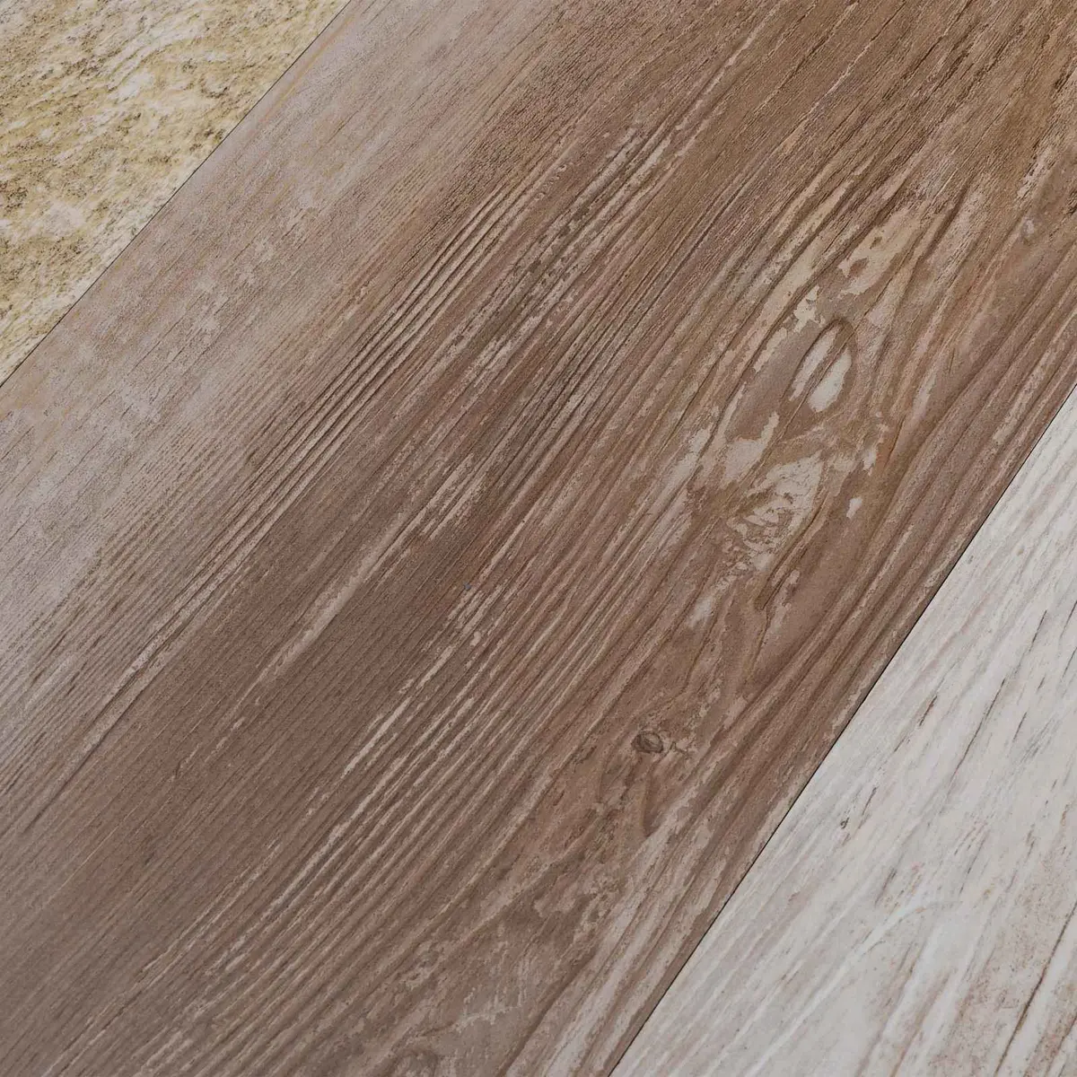 Self-Adhesive PVC Flooring Planks Wood Washed Brown Indoor 5.02 m² Easy Installation