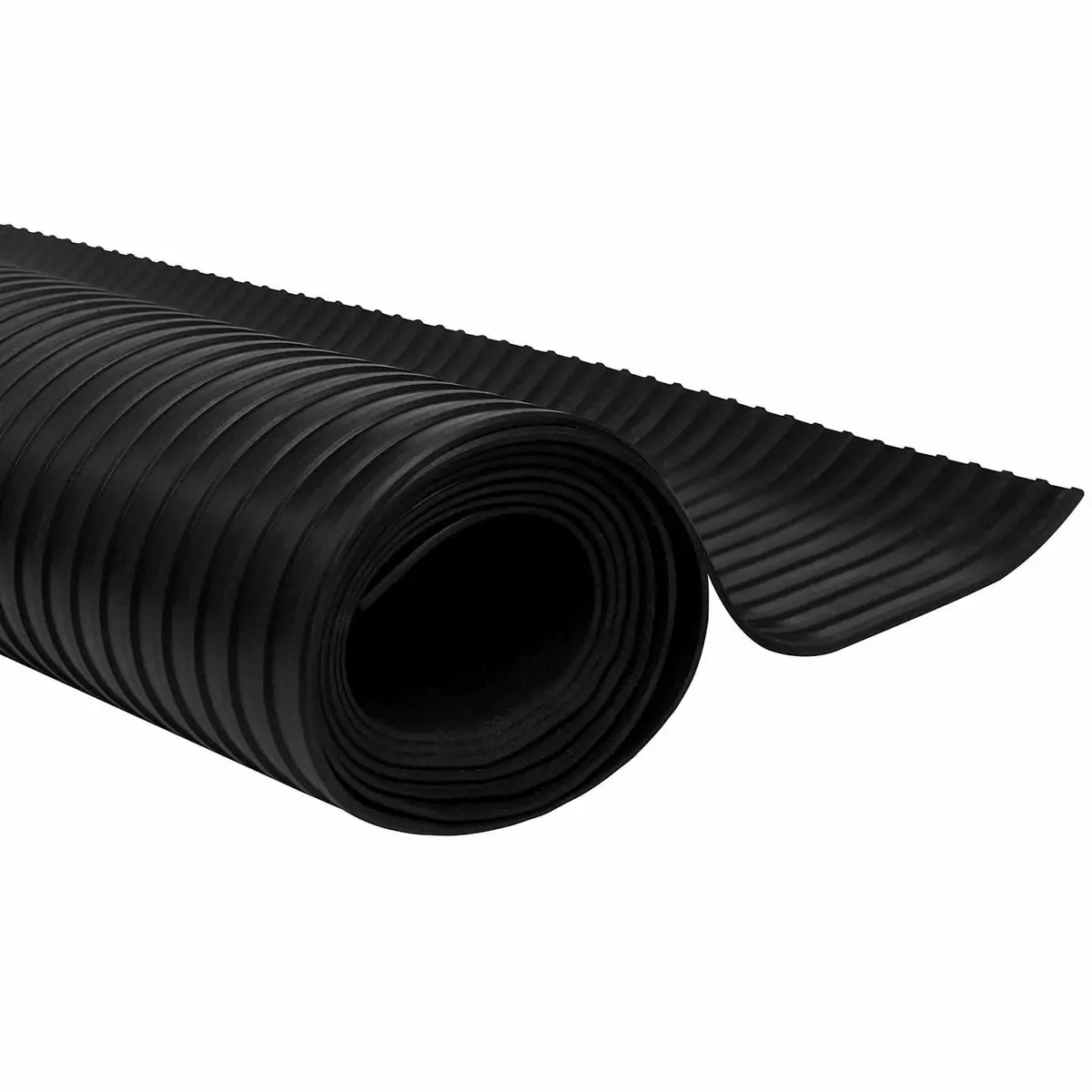 Rubber Floor Mat Black 1x5m Durable Heavy Duty Protective