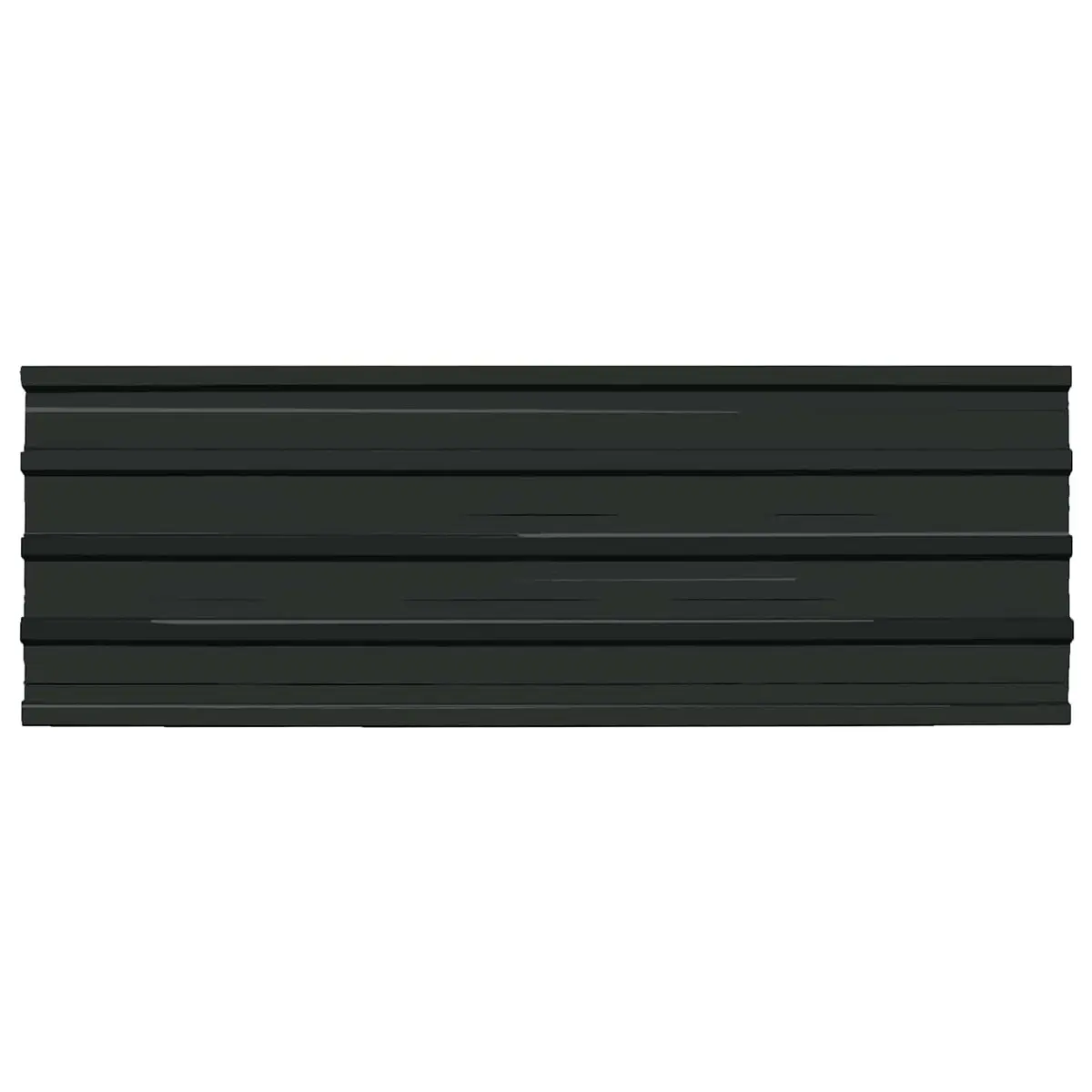 Roof Panels Anthracite Galvanised Steel 129 x 45 cm Durable Weather Resistant Easy to Install 12 Piece Set
