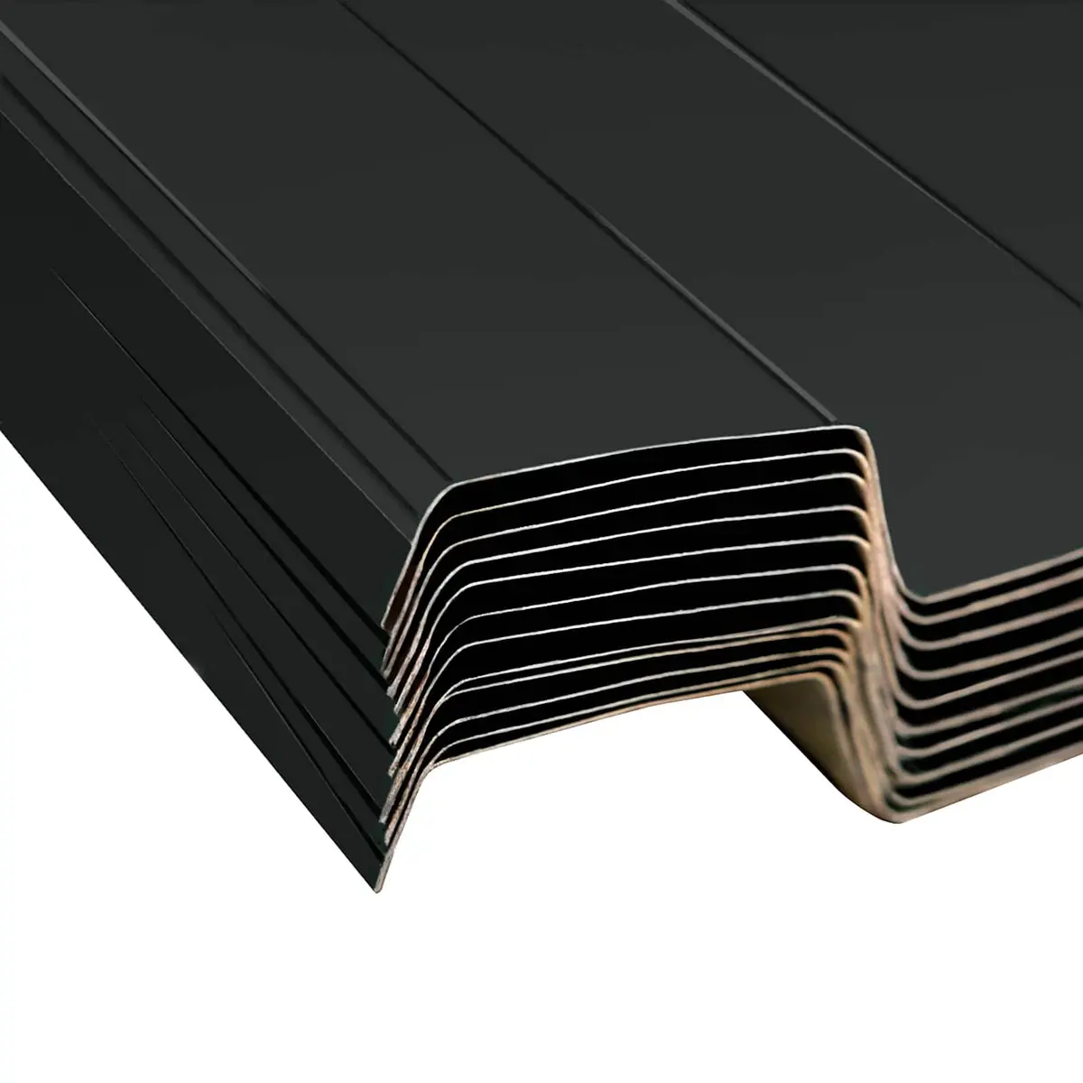Roof Panels Anthracite Galvanised Steel 129 x 45 cm Durable Weather Resistant Easy to Install 12 Piece Set