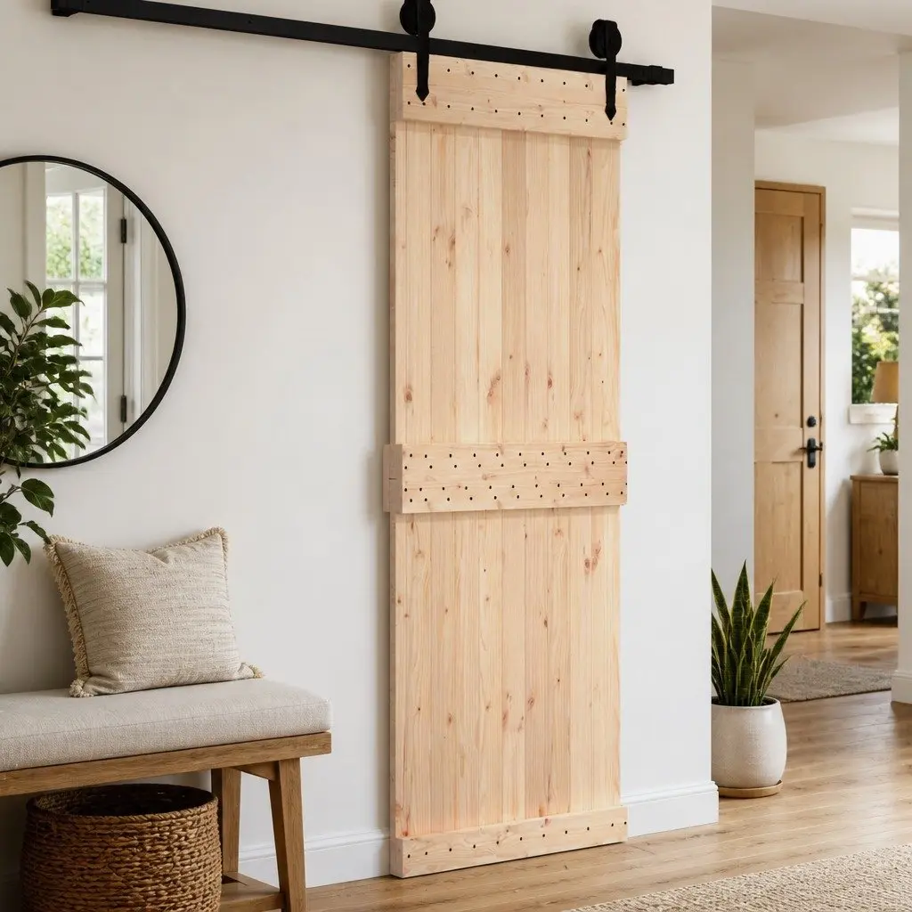 Solid Pine Wood Door 85 x 210 cm