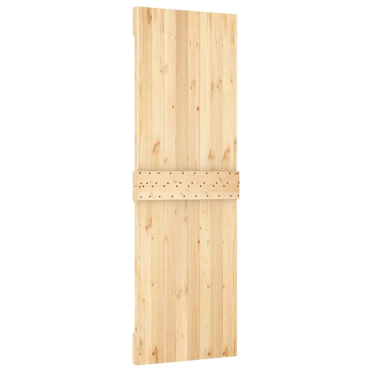 Solid Pine Wood Door Interior 70 x 210 cm Natural Brown Modern Minimalist Design