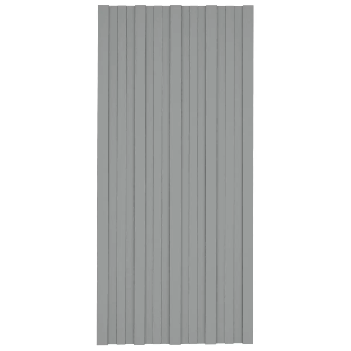 Roof Panel Grey 100x45cm Galvanised Steel Sheet 36 Piece Temporary Garage Shed