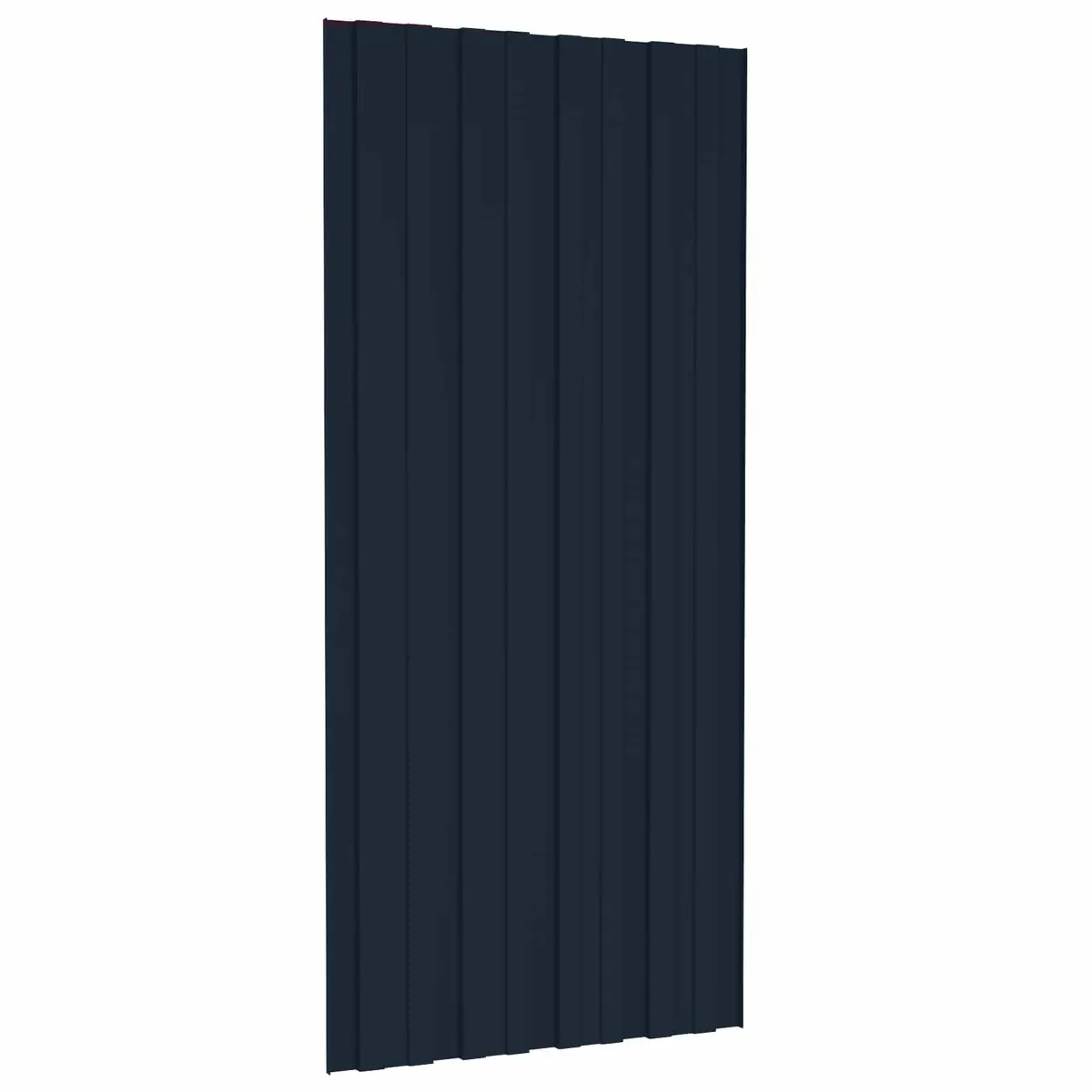 Roof Panel Anthracite 100 x 45 cm Galvanised Steel Rectangular Sheet 12 Piece