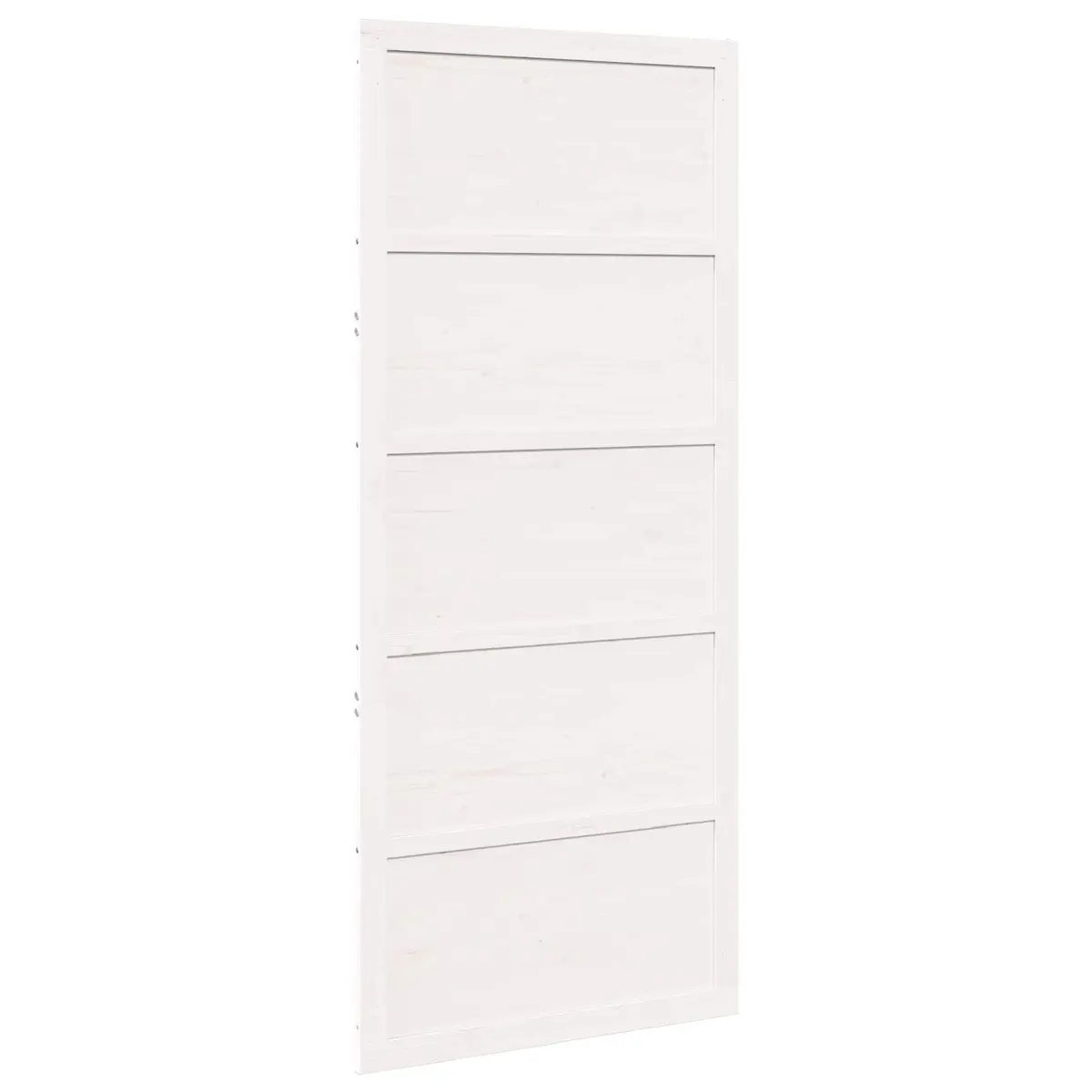 Barn Door Sliding White 90 x 208 cm Solid Pine Wood Space-Saving Home Interior