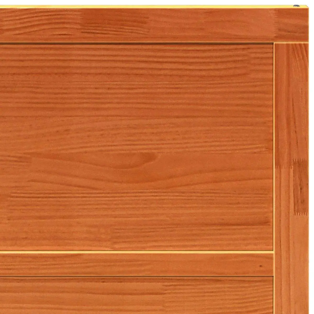 Barn Door Wax Brown 90 x 2.5 x 208 cm Solid Pine Wood Sliding Interior Space