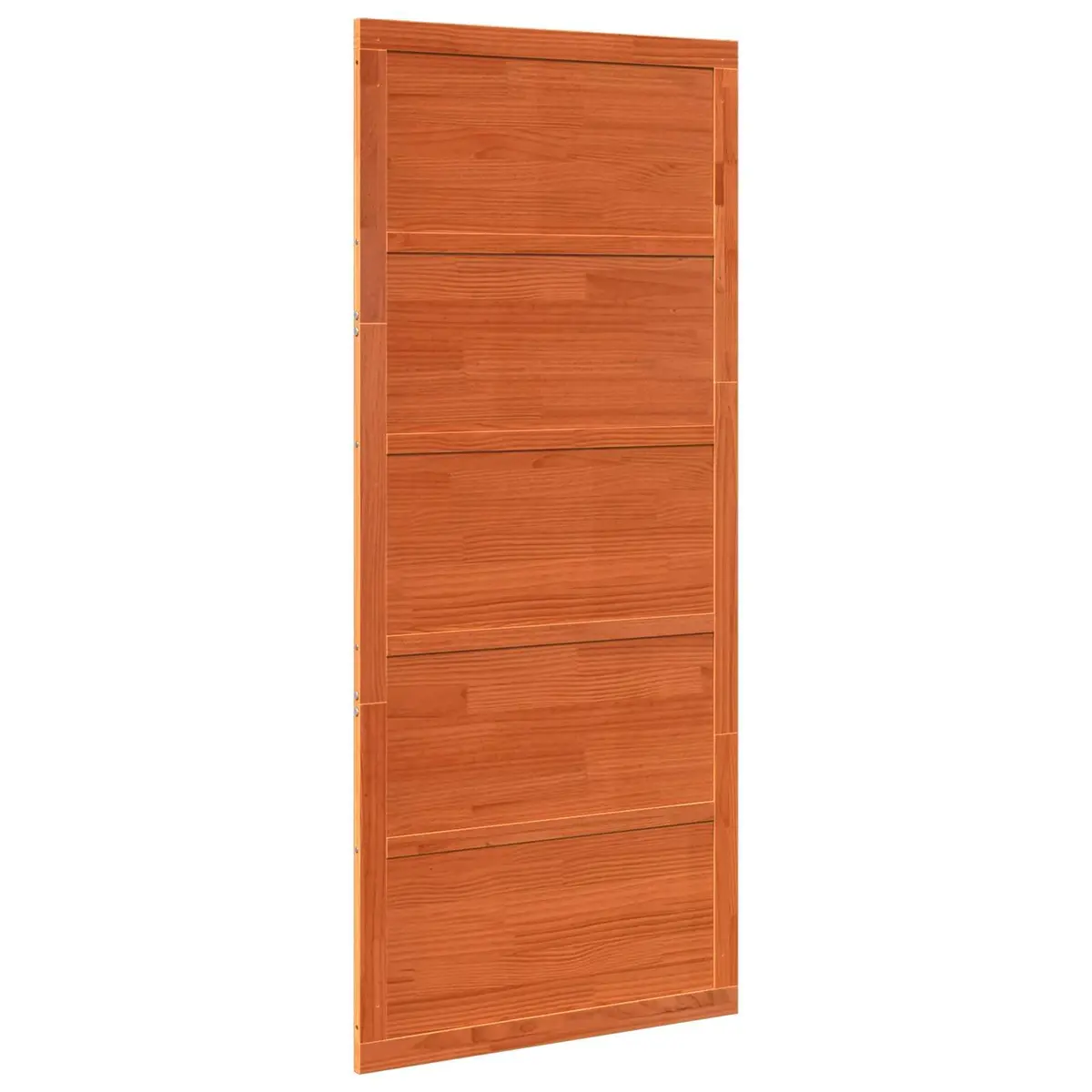 Barn Door Sliding 80cm Brown Solid Pine Wood Rustic Interior Space-Saving Design