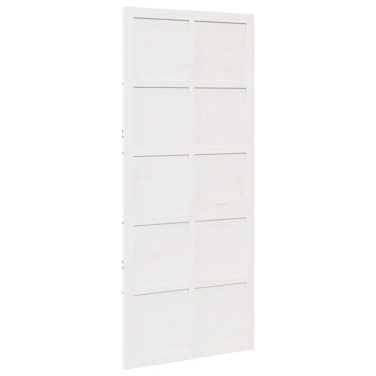 Barn Door Sliding White Solid Pine Wood Interior Space-Saving Rustic 100x208cm